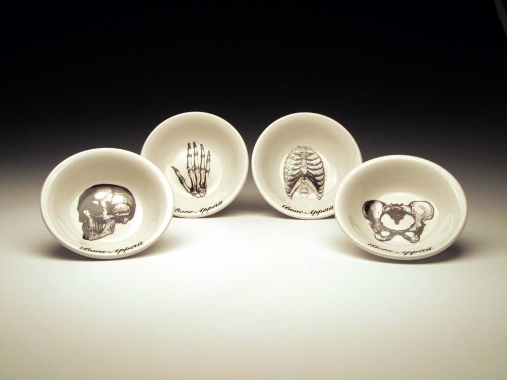 BONE APPETIT dipping bowl Set of 4