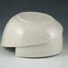 Bowl White - Porcelain Whirl Bowl with White Pebbles