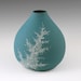 Vase Aqua - SALE Porcelain Pebble Vase in Aqua