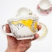 Orange Octopus tea set