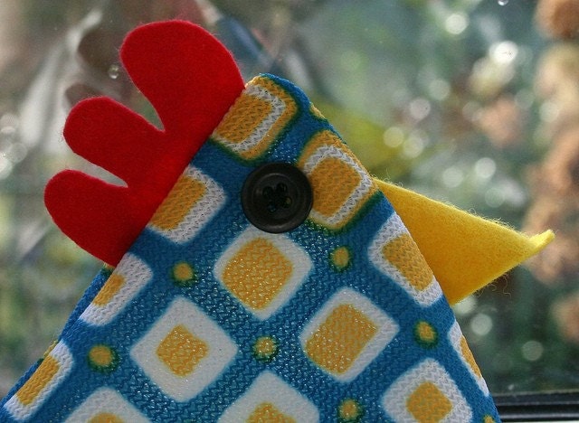 Mod Square chicken doorstop