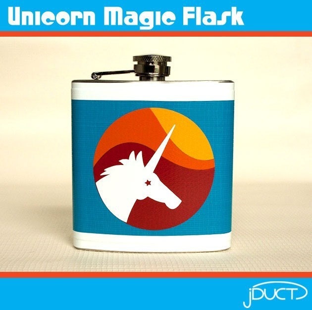 Unicorn Magic Flask by jDUCT