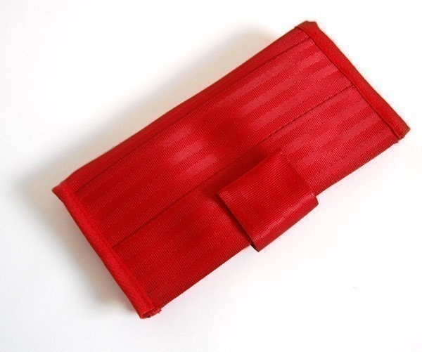 Women's Red Seat Belt Wallet