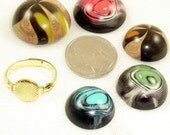 Swirly Vintage Cabochon Ring Kit