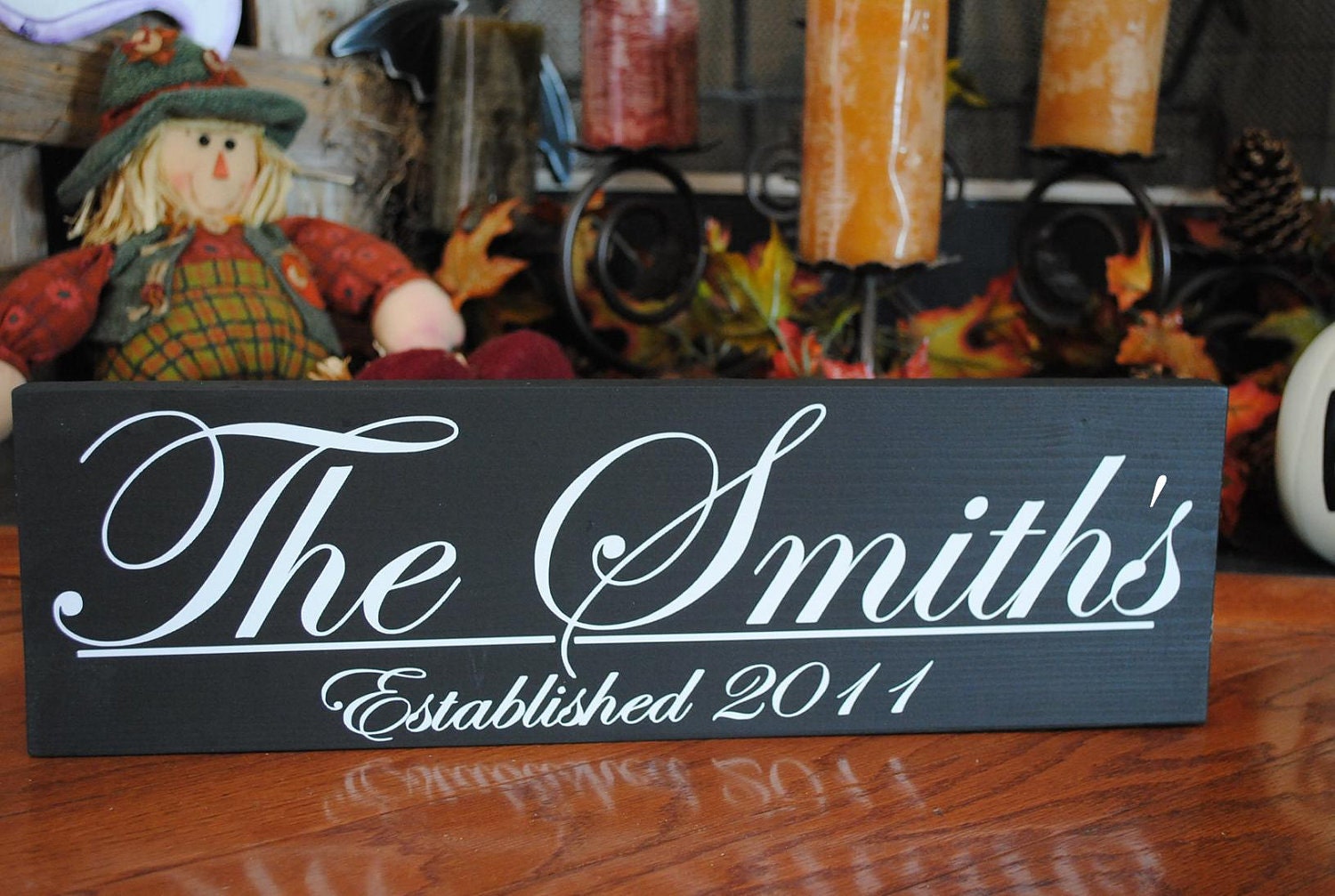 Established Family name sign Personalized