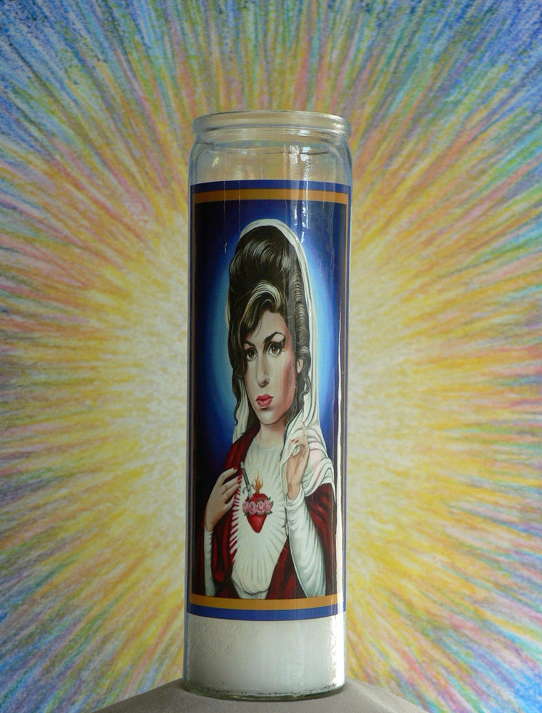 Saint Winehouse Candle