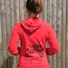 Buddha Pug Unisex Lightweight Hoody in Red