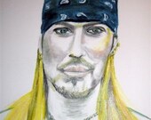 1  Bret  Michaels Greeting Card with Envelope Included (5x3)