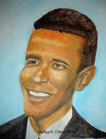 President Barack Obama - 2 5x3 Greeting Cards with Envelopes