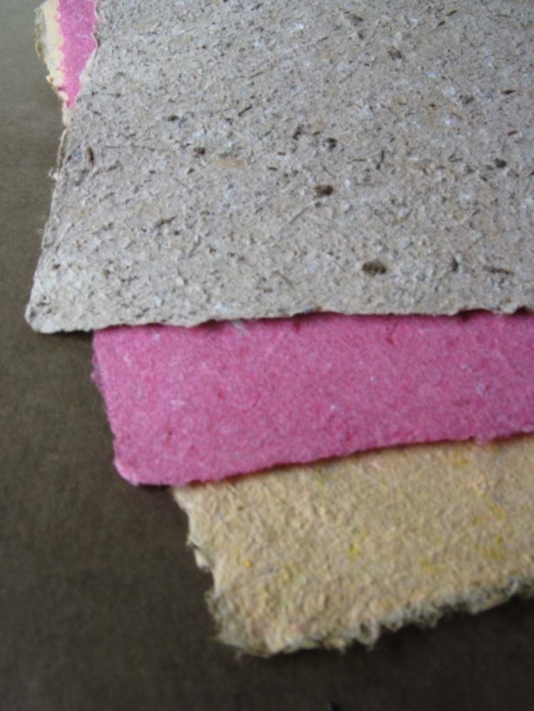 Handmade Paper- made from eco friendly recycled materials