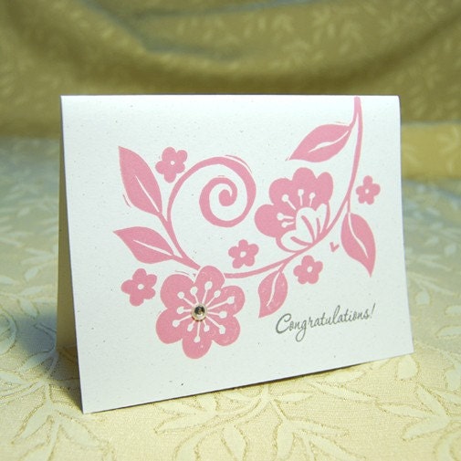 Congratulations Letterpress Card