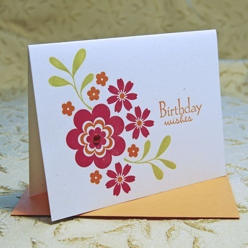 Birthday Wishes Letterpress Card