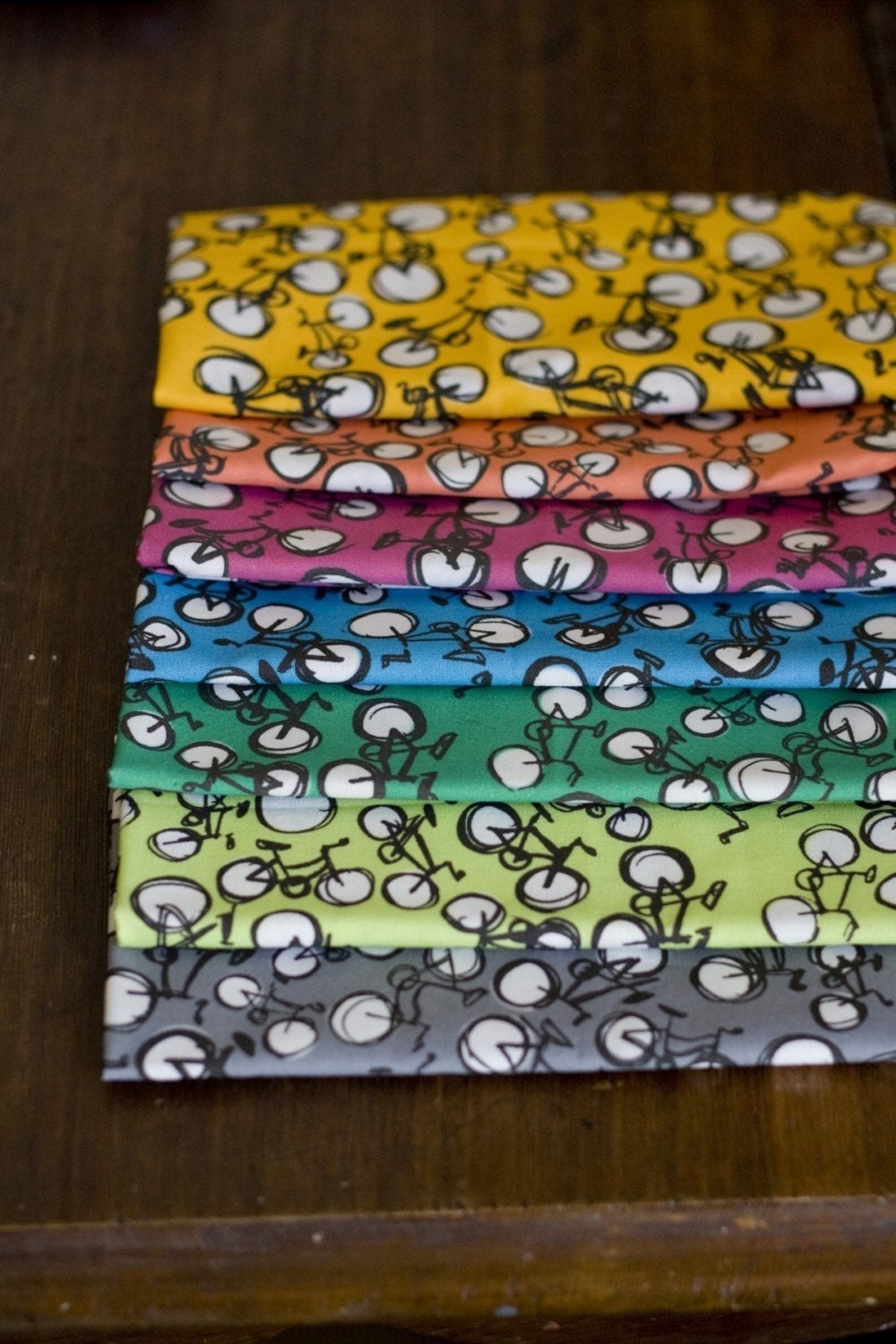 Bicycle Fabric - Seven Pack Hand-Drawn Original Design