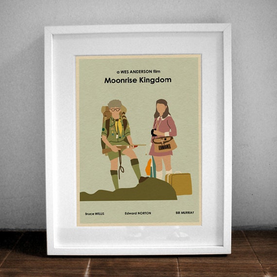 MOONRISE KINGDOM 16x12 Wes Anderson Movie Poster Print