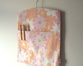 bubblegum pink vintage fabric clothespin bag SALE