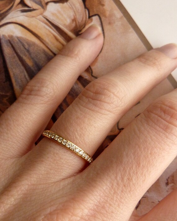 Half Eternity Diamond Band