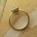 Rose Cut Periwinkle Sapphire Ring