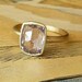 Rose Cut Periwinkle Sapphire Ring