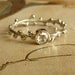 Rose Cut Moissanite Wreath Ring