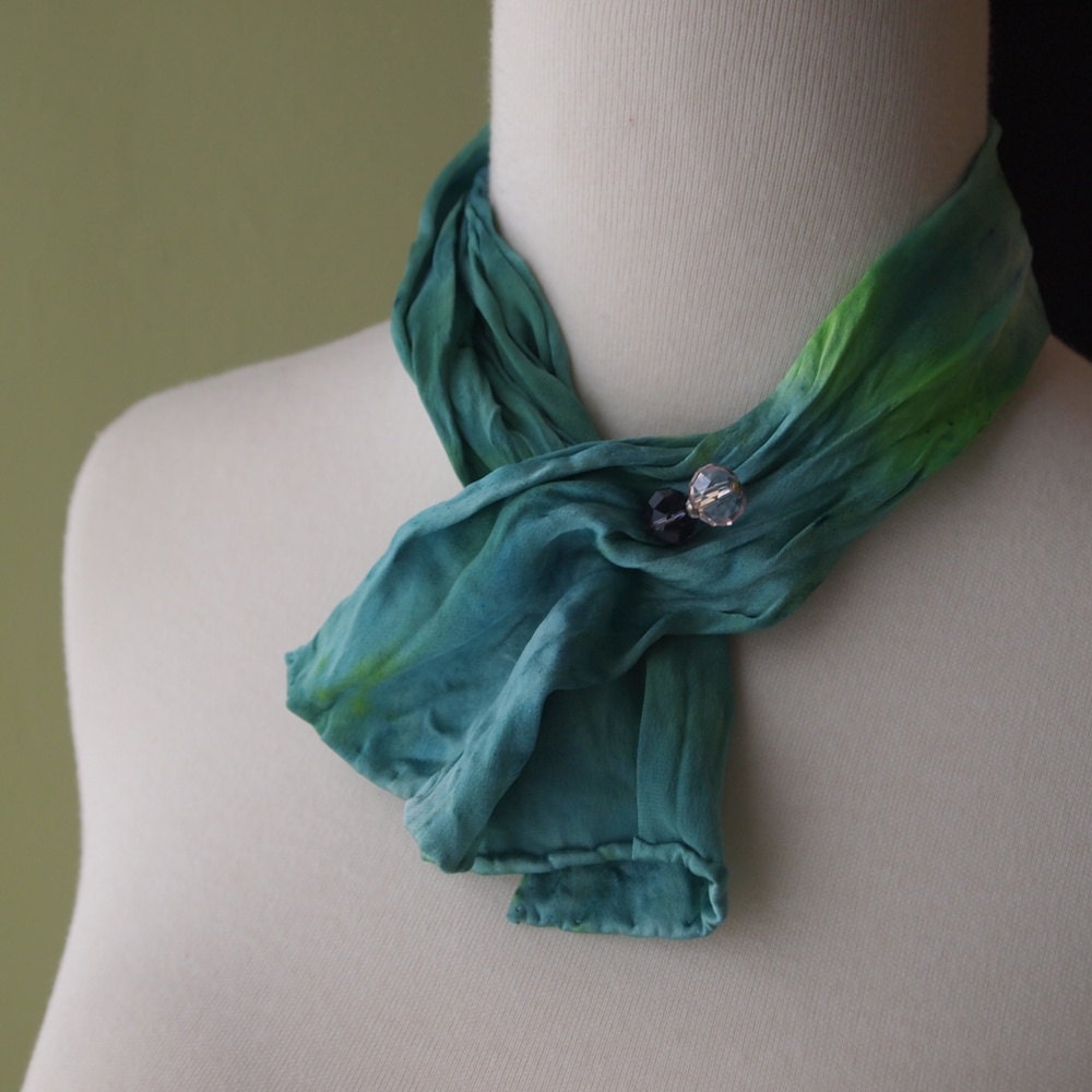 Ivy Shorty Silk Charmeuse Scarf