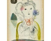 Girl and Moth from Misfits of Love, an archival print