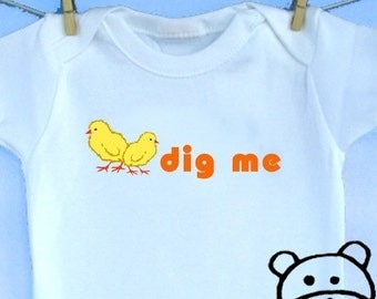 Chicks Dig Me Baby Bodysuit or Toddler TShirt- Etsy Kids