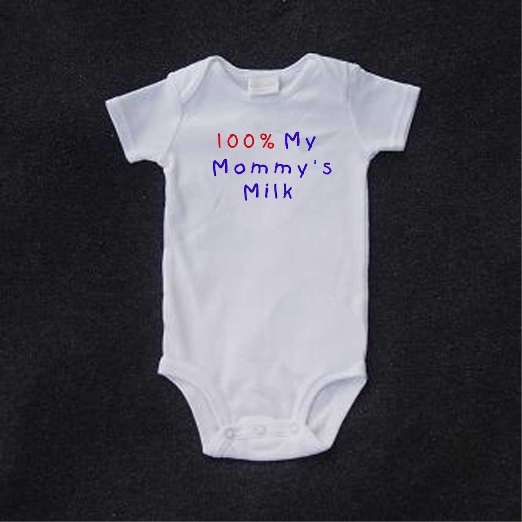 Breast Fed Baby Bodysuit- 100 percent Mommys Milk- EtsyKids