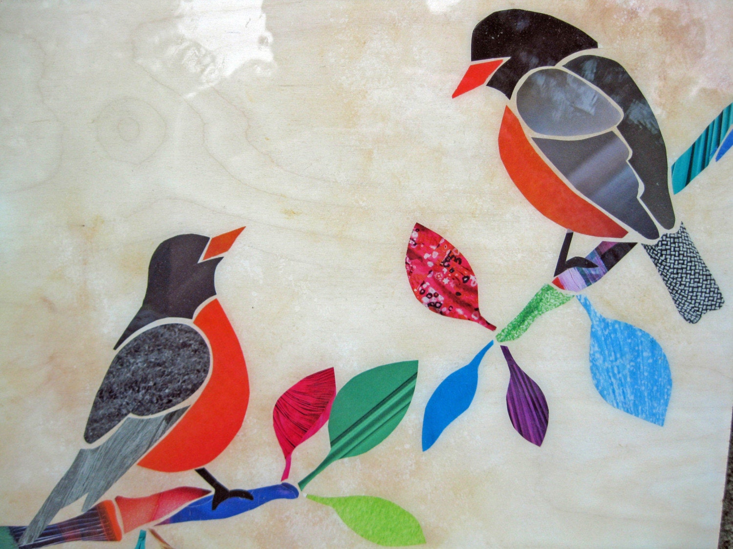 Robins Original Collage