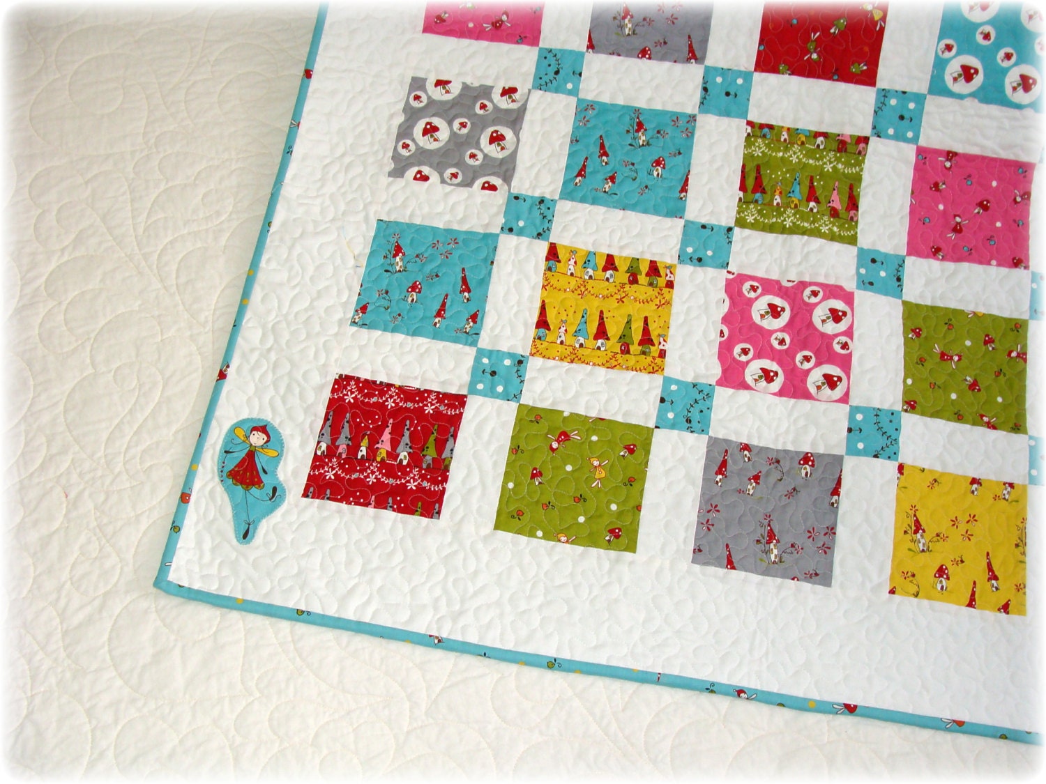 Baby Quilt Woodland Fairies