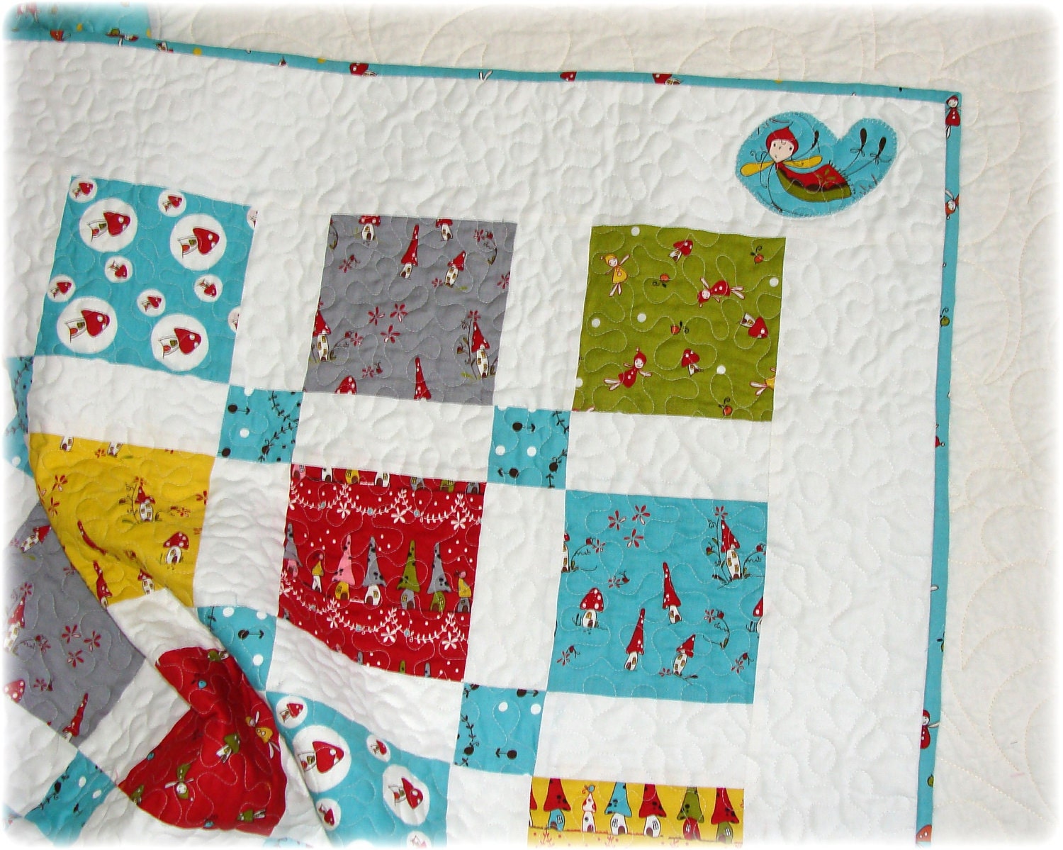 Baby Quilt Woodland Fairies