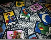 Robert Kaufman Loteria Black Background 3 yards