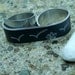 Chalkboard Ring, Blackboard Chalk Board Double Ring with White Chalk, Back to School - 'You Draw'