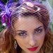 Lilac Birdcage Veil Bandeau Bridal 9 inches