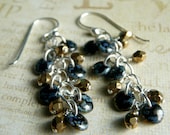 SALE - TAKE 50% OFF - On the Fringe - Sterling Silver and Czech Glass Earrings