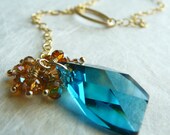 Dayanara - Crystal and Gold Faux Lariat
