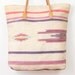 Ethnic Cream and Pink Kilim Textile Tote Bag