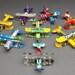 Airplane ornament, handmade recycled tin cans