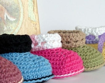 Baby Crochet Pattern Cuffed Booties PDF 7