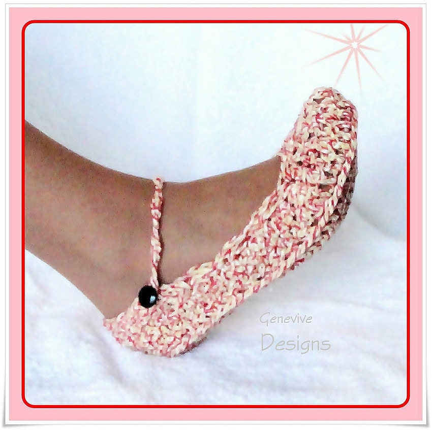 Slippers Crochet Pattern Women and Kids Skinny Flats Slippers PDF 21