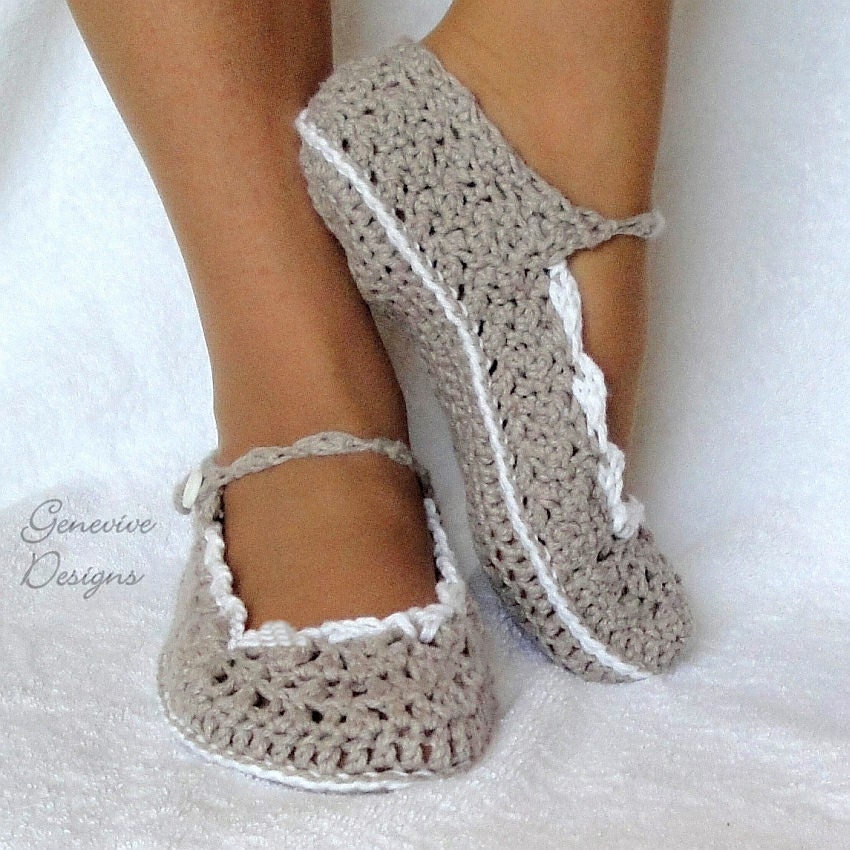 Slippers Crochet Pattern Women and Kids Skinny Flats Slippers PDF 21