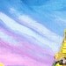 Eiffel IX - 11x14 impasto Paris cityscape original oil painting by Aja