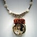 Assemblage Necklace Altered Pocket Watch Have Faith Vintage Inspired