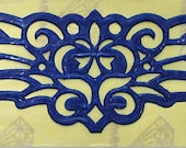 Reusable Mehndi Tattoo Stencil for Henna or Mixed-Media (flourish banner)