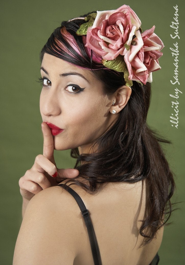 SUPER SALE-Dusty Rose Headband, by Samantha Sultana