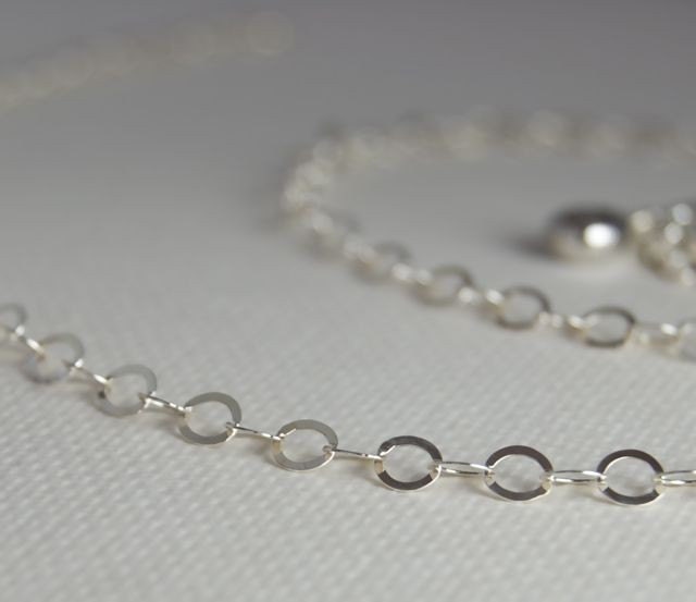 30 inch ROUND Link Sterling Silver Chain