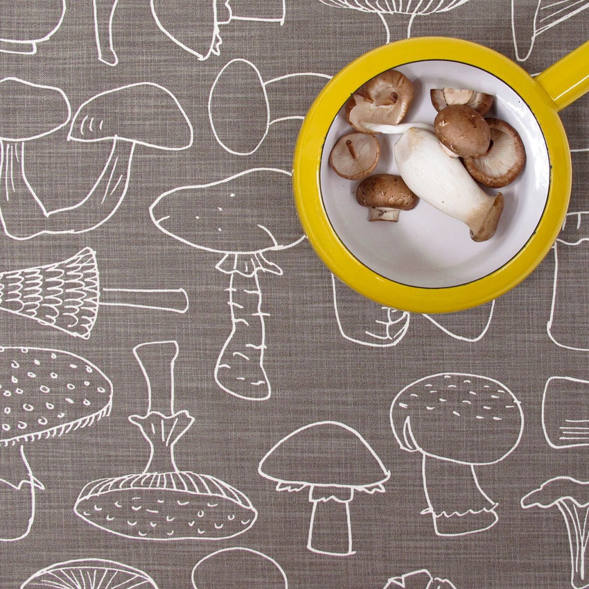 Tea Towel - Mushroom, in Loam