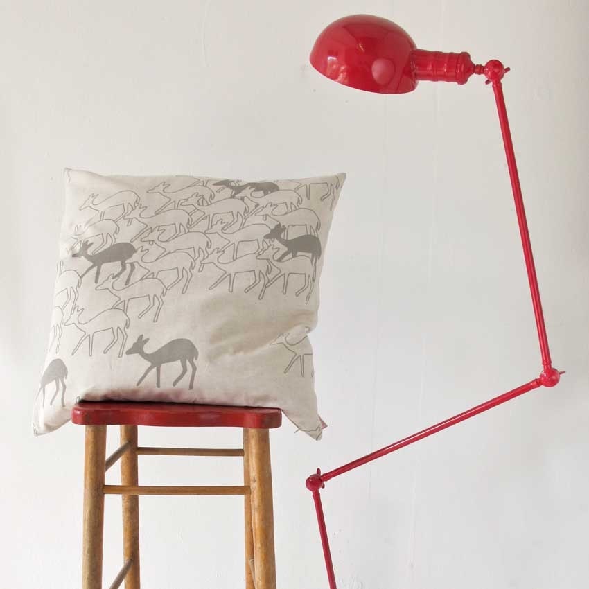 Cushion cover 60x60cm - Duikers, in smoke grey