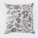 Leaves cushion cover 50x50cm - winter grey