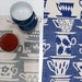 Tea towel - Everyone Came to Tea, in wedgewood