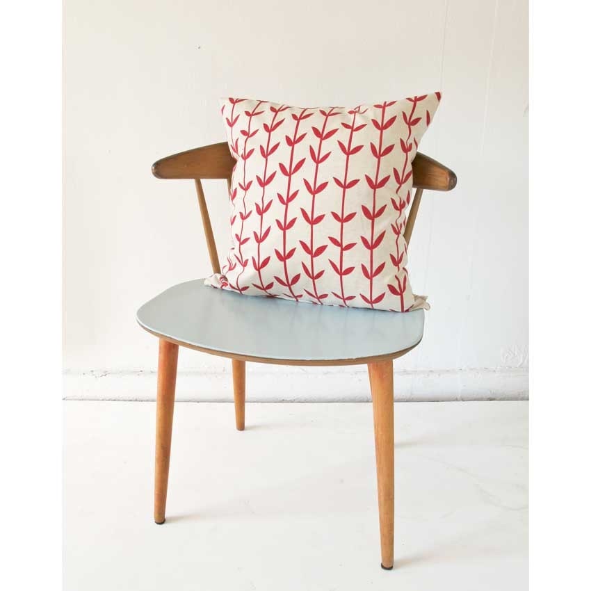 Cushion cover 50x50cm  - Orla, in deep red